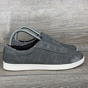 Spenco Santa Maria Women’s Sz 8B Gray Canvas Slip On Casual Sneakers